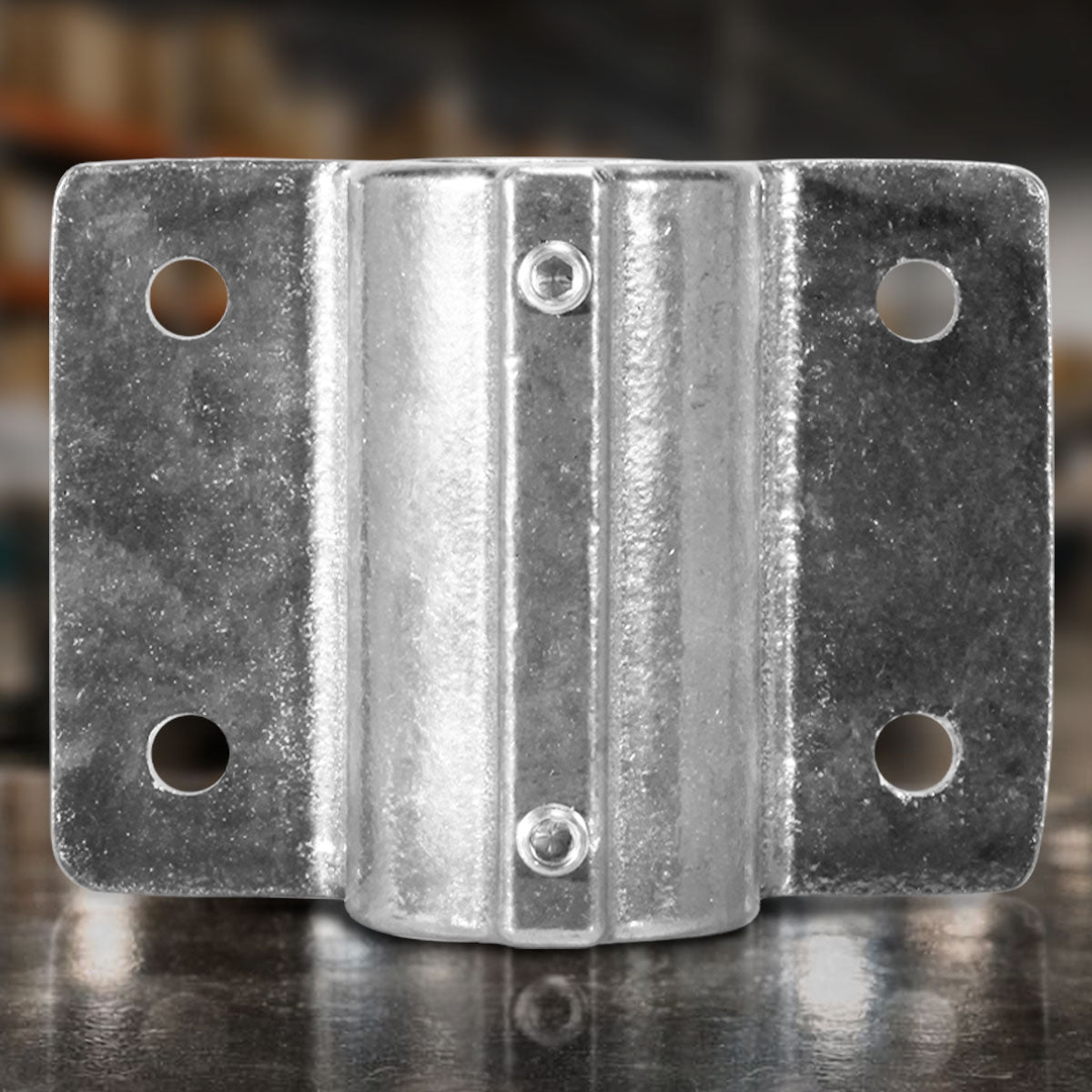 1-1/2 inch speed rail wall flange aluminum hollaender #52 heavy duty pipe mount for grip rigs lighting grids and structural builds