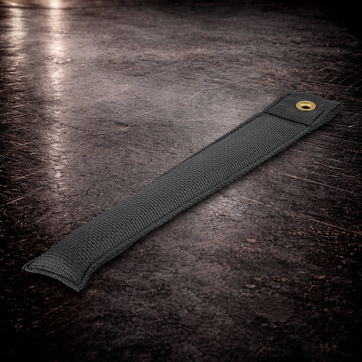 black 12 inch set marker
black fabric marker with grommet
12 inch stage marker black
grip marker black
black floor position marker