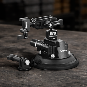 4-inch suction cup camera mount support kit with adjustable camera mounting accessories for filmmaking, photography, and vehicle rigging