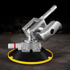 6" suction cup with swivel 5/8" baby pin designed for professional film and video production. Allows adjustable positioning for mounting lights, cameras, and grip equipment on smooth surfaces.