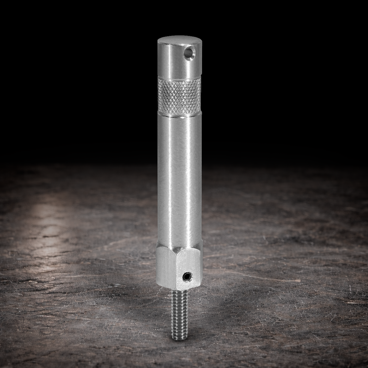 Aluminum Baby Pin - 3" with 1/4" Male Thread