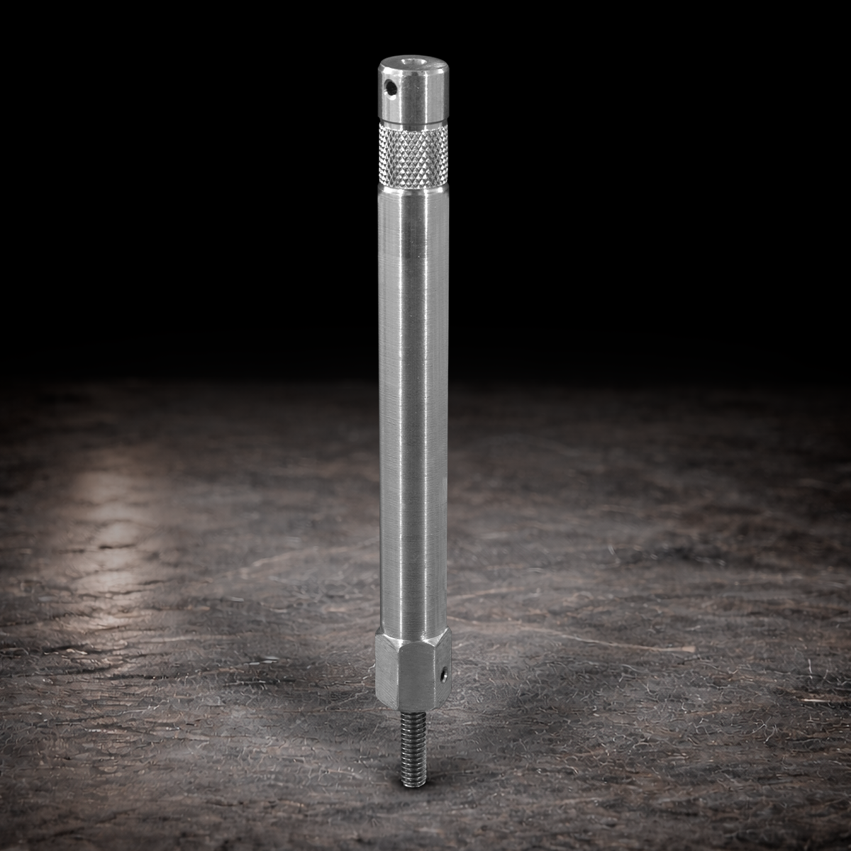 Aluminum Baby Pin - 6" with 1/4" Male Thread