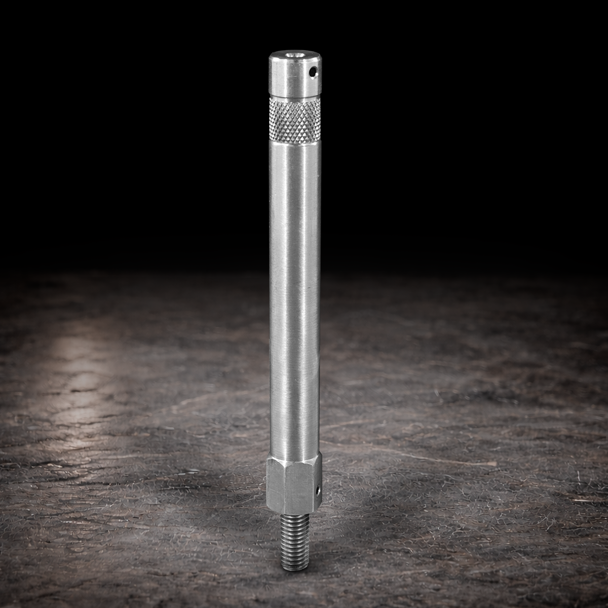 Aluminum Baby Pin - 6" with 3/8" Male Thread