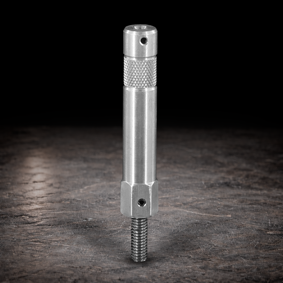 Aluminum baby pin 3 inch 3/8 male
3 inch baby pin aluminum male thread
film grip baby pin threaded mount
lighting rig baby pin 3/8 male
5/8 baby pin aluminum threaded pin