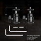 Aluminum ball head camera mount kit for monitors, microphones, and LED lights