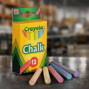 Assorted Colored Chalk 12 Count for Actor Marks, Camera Positions, Stage Blocking and Film Production Set Marking
