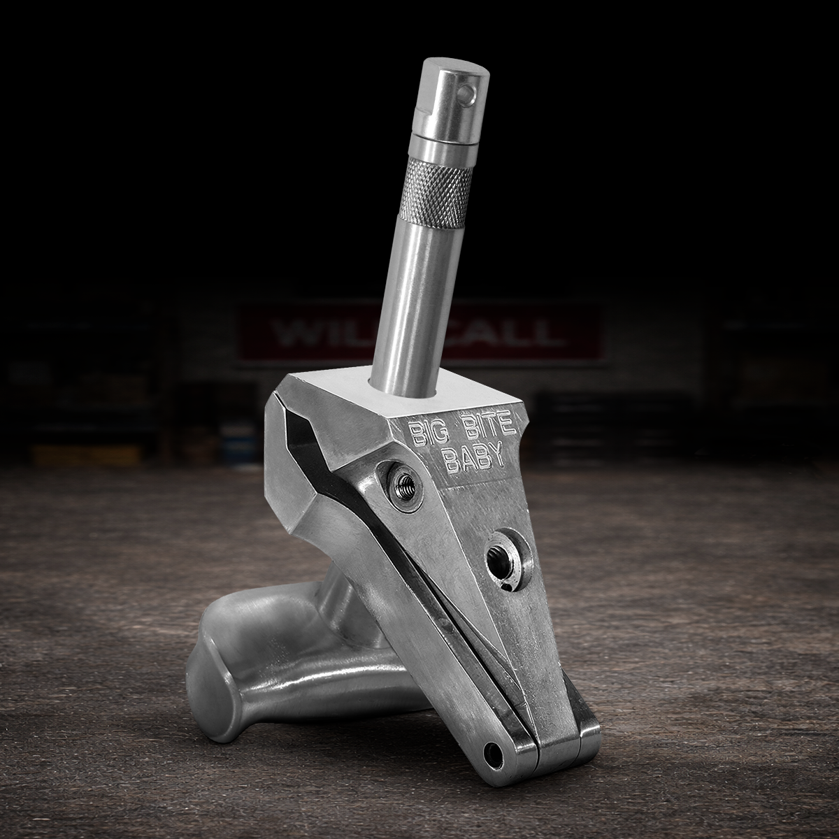 big bite baby grip clamp with 5/8 baby pin for film lighting and rigging