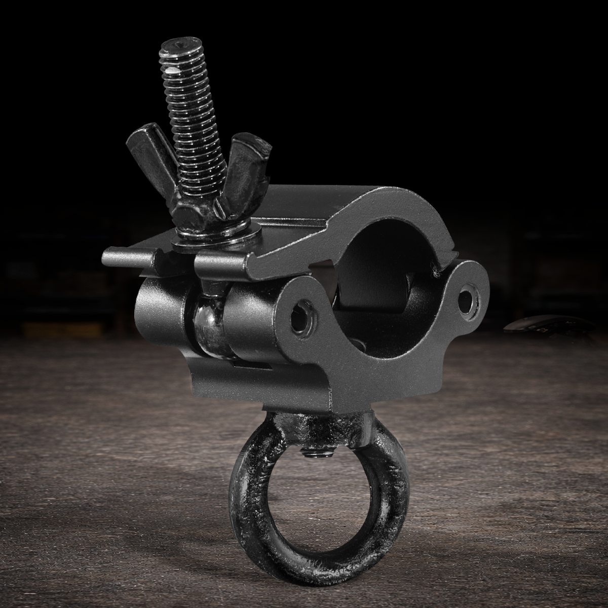 truss clamp with d ring for rigging overhead mounting and film production