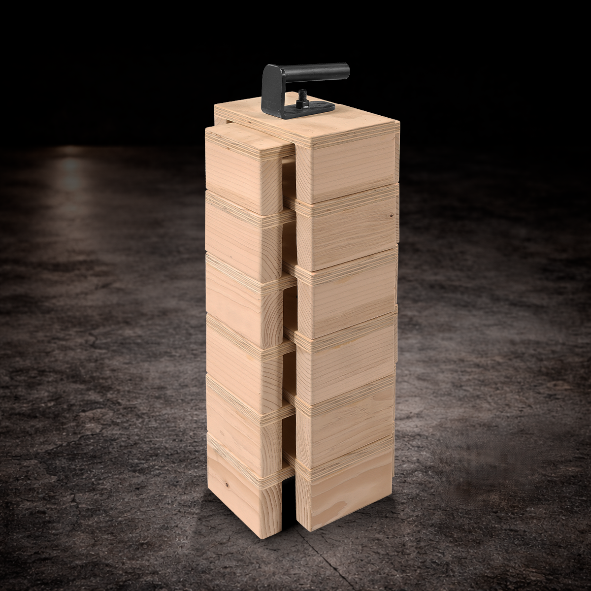 Full Basso Block Set with Handle used for film production leveling, stabilization, and grip support setups