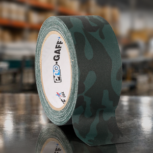 green camo gaffer tape roll 2 inch x 20 yards for concealment cable management and film production rigging