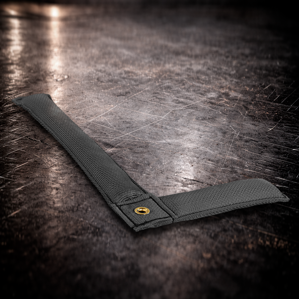 black L set marker
black fabric L marker with grommet
L shape stage marker black
corner position L marker black
black floor corner marker