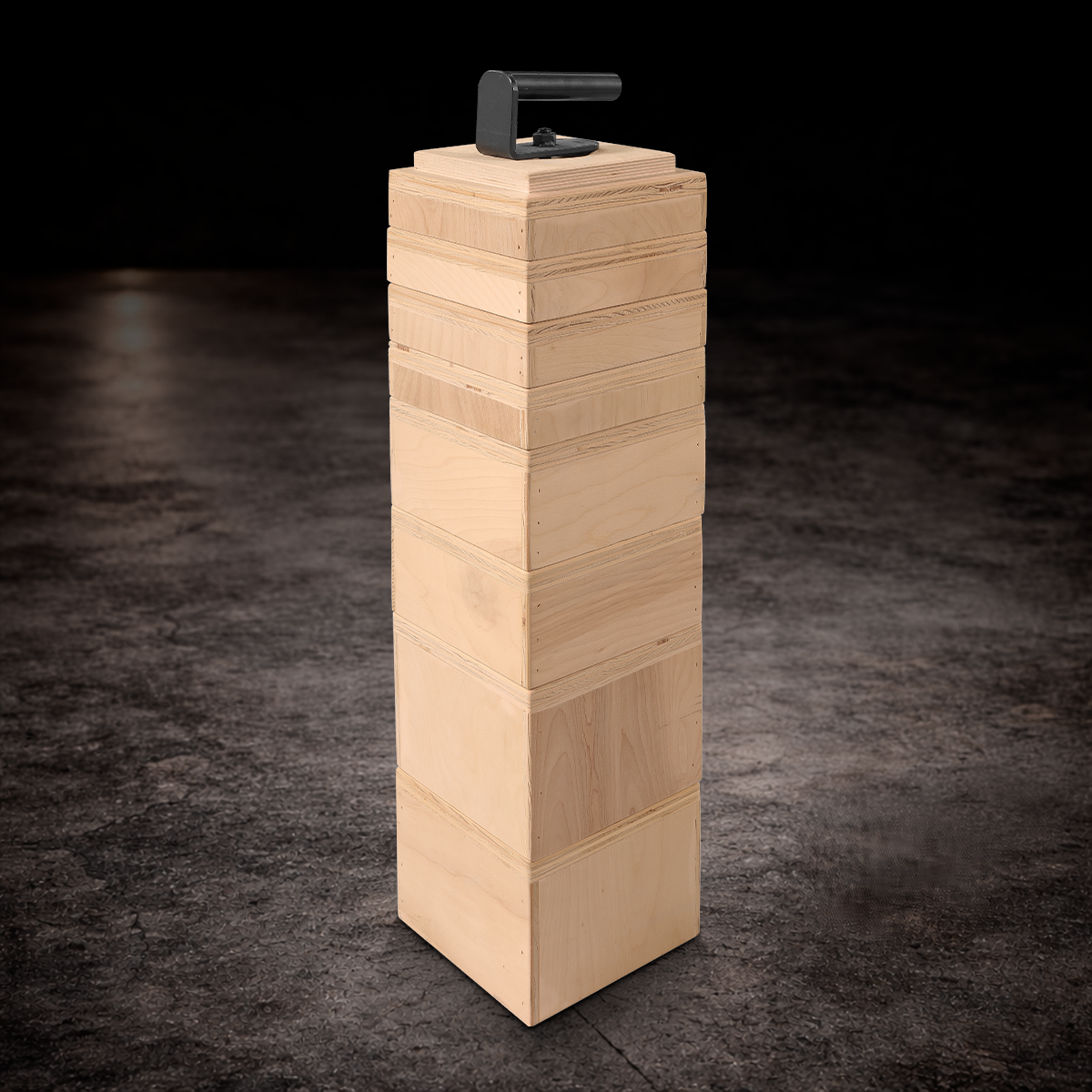 Professional lock blocks with handle for film, TV, and studio production. Durable wooden grip support blocks for camera setups, rigging, leveling, and on-set support.