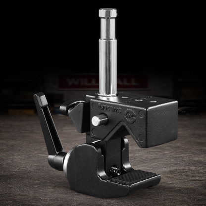 super clamp mafer clamp with ratcheting handle for film lighting and rigging