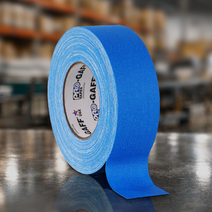 neon blue gaffer tape roll 2 inch by 55 yards professional cloth grip tape for marking cable identification and film stage production use