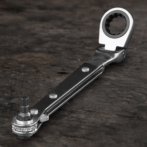 Speed wrench with 9/16-inch ratcheting box end for grip equipment, lighting hardware, camera rigs, and professional film production.