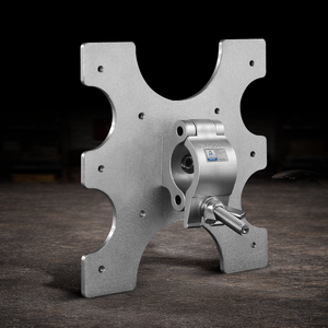 Super VESA monitor mount with truss clamp for professional broadcast and film production monitor rigging