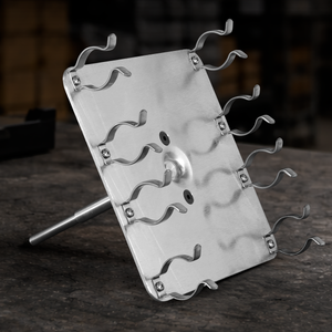 T12 quad lamp holder with rubber clips for professional film, broadcast, and studio tube lighting setups