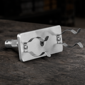 T12 single lamp holder with 5/8 inch baby pin for professional film and studio lighting setups