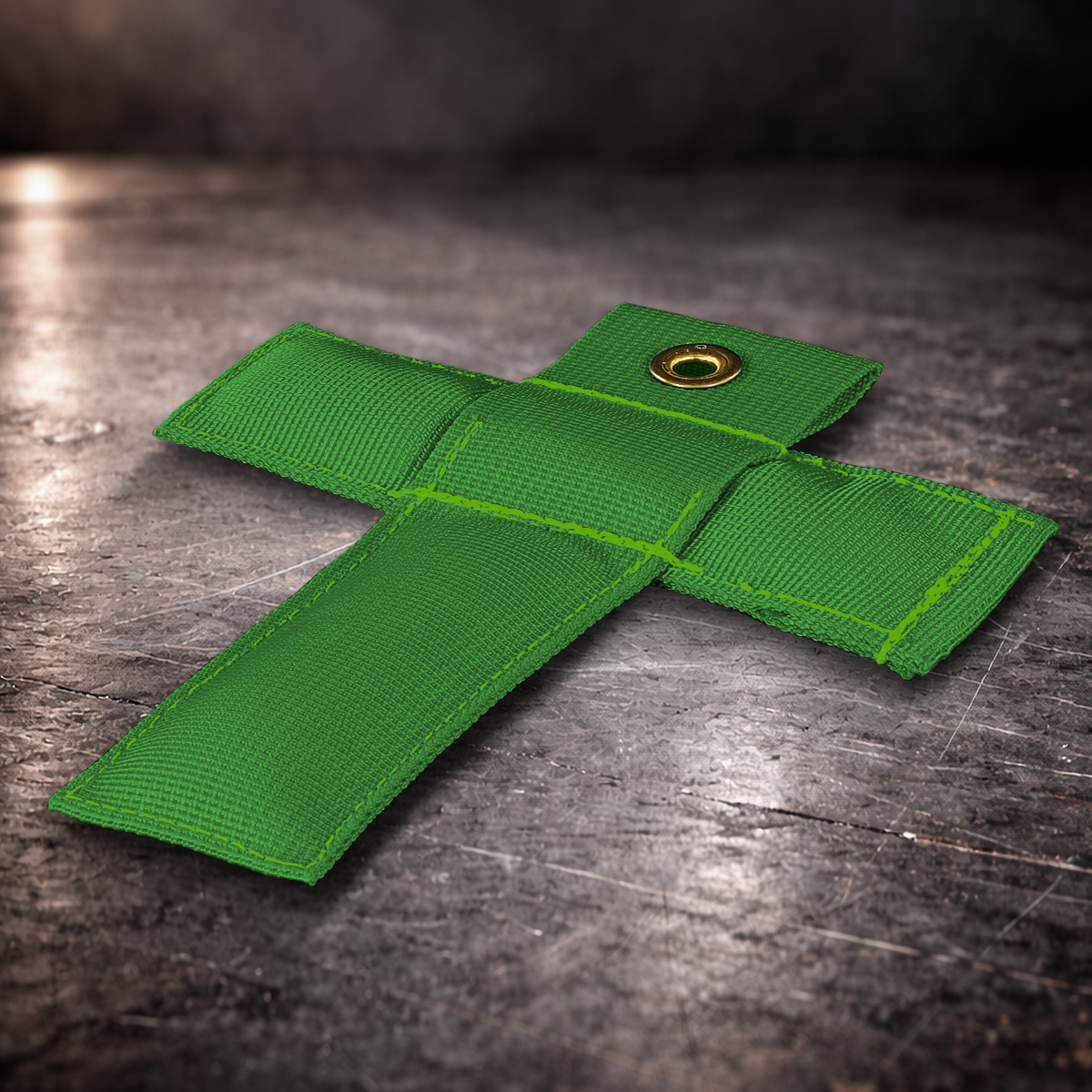 chroma green T set marker
green fabric T marker with grommet
T shape stage marker green
actor mark T marker green
green floor position T marker