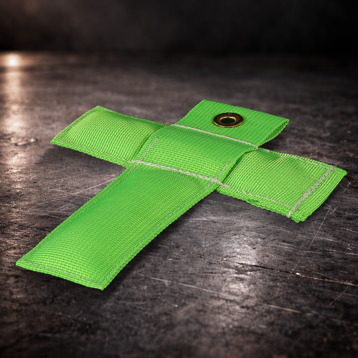digital green T set marker
green fabric T marker with grommet
T shape stage marker green
actor mark T marker green
green floor position T marker