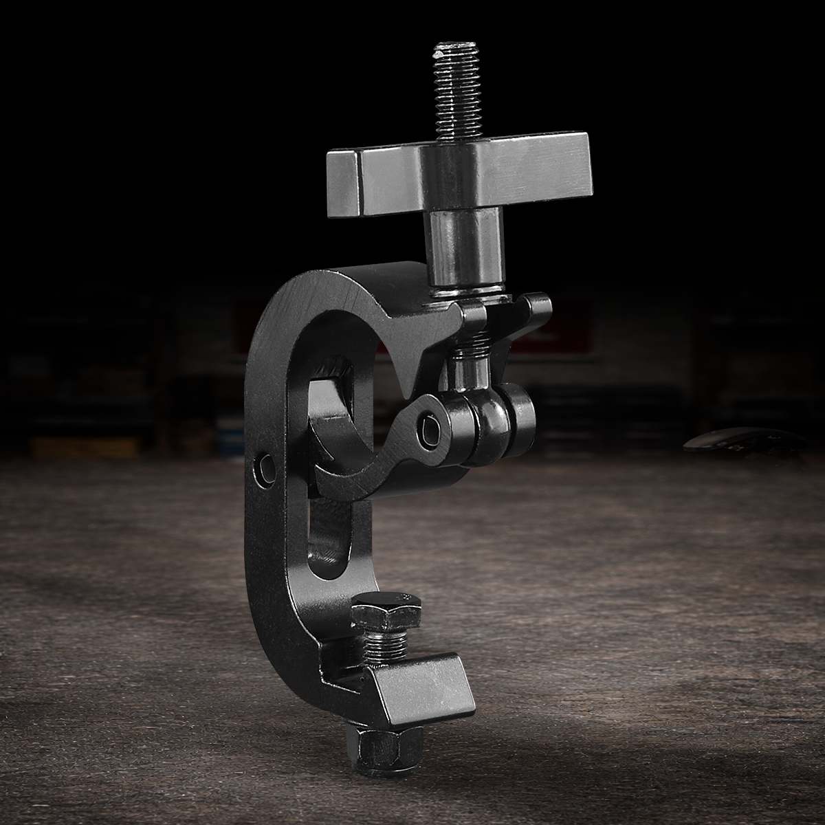 trigger clamp for truss rigging and film production grip equipment