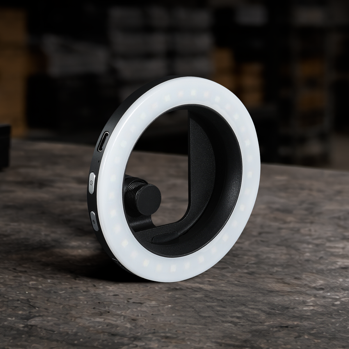 Vibe P30 67mm bi-color LED ring video light for smartphones, cameras, livestreaming, photography, vlogging, and content creation.