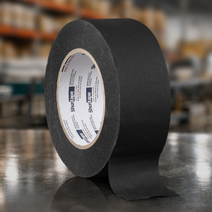 Black gaffer tape roll 2 inch by 55 yards professional cloth grip tape for rigging cable management and film stage production use