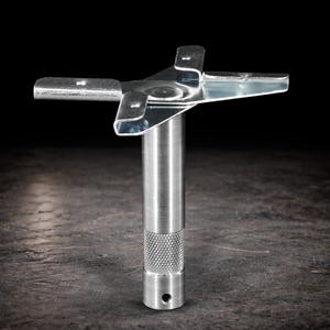 drop ceiling clamp with 5/8 inch baby pin for mounting lights to ceiling grid, grip clamp for film lighting and studio rigging