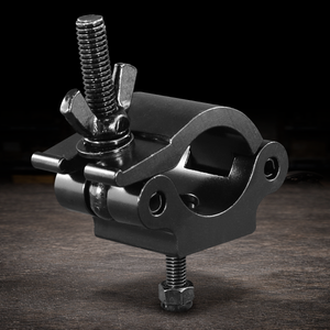 half coupler truss clamp silver for pipe rigging and film production