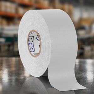 white gaffer tape roll 2 inch by 30 yards professional cloth grip tape for marking labeling and cable management on film and stage sets